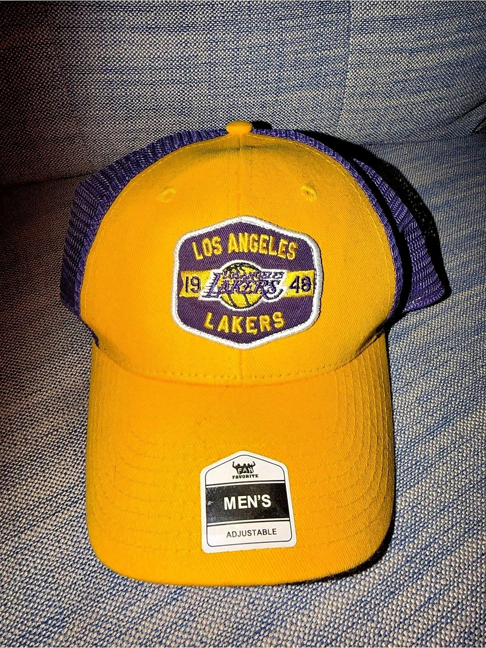 New Era Los Angeles Lakers 1948 Lakers Adjustable Hat Yellow & Purple NWT